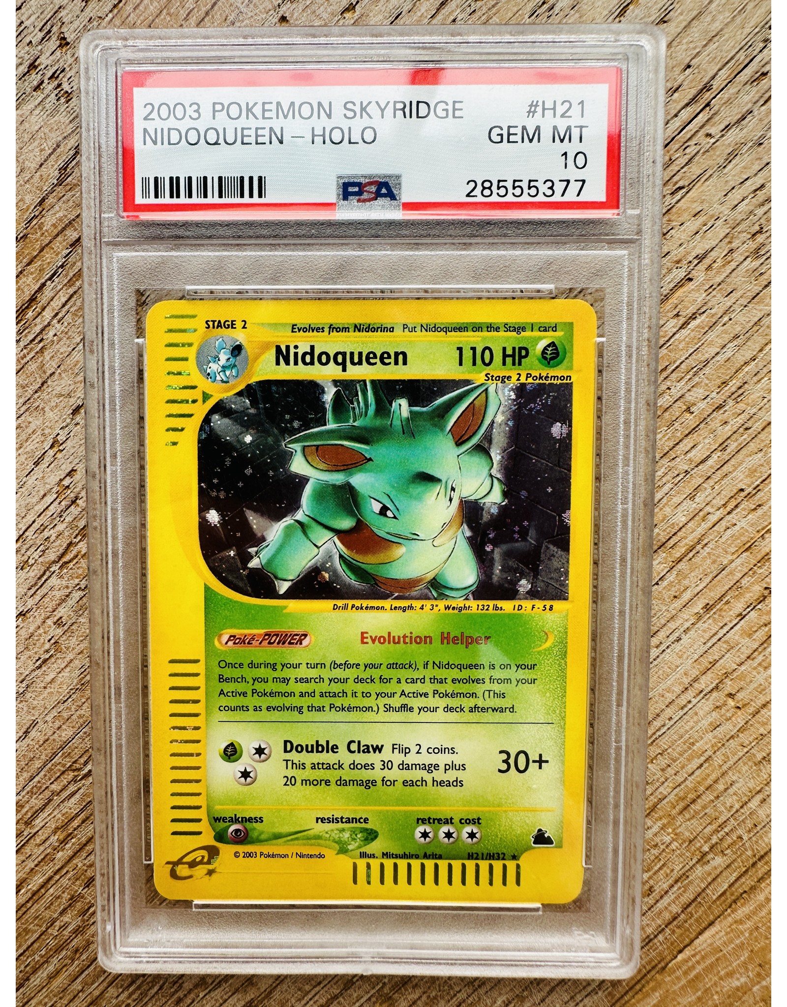 Nidoqueen Holo H21 Skyridge PSA 10