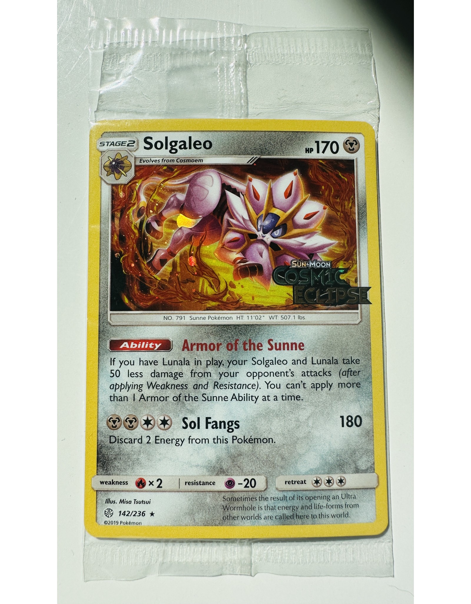 Solgaleo Cosmic Eclipse Sealed Promo 