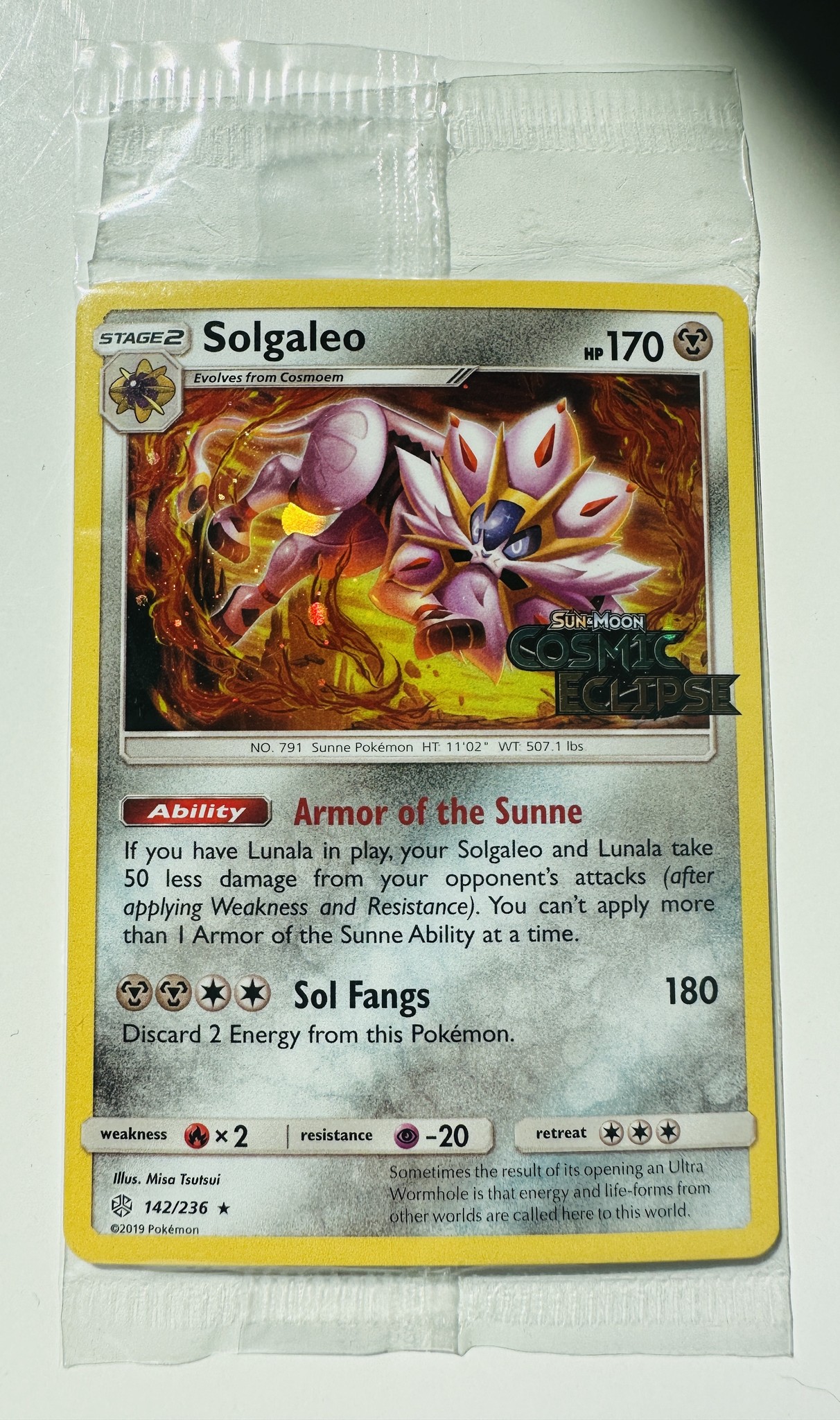 Solgaleo Cosmic Eclipse Sealed Promo 