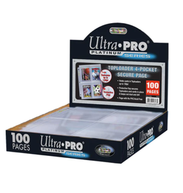 100 Ultra Pro PLATINUM 4-Pocket Toploader Pages