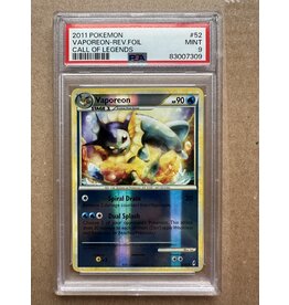 Call of Legends Reverse Vaporeon PSA 9