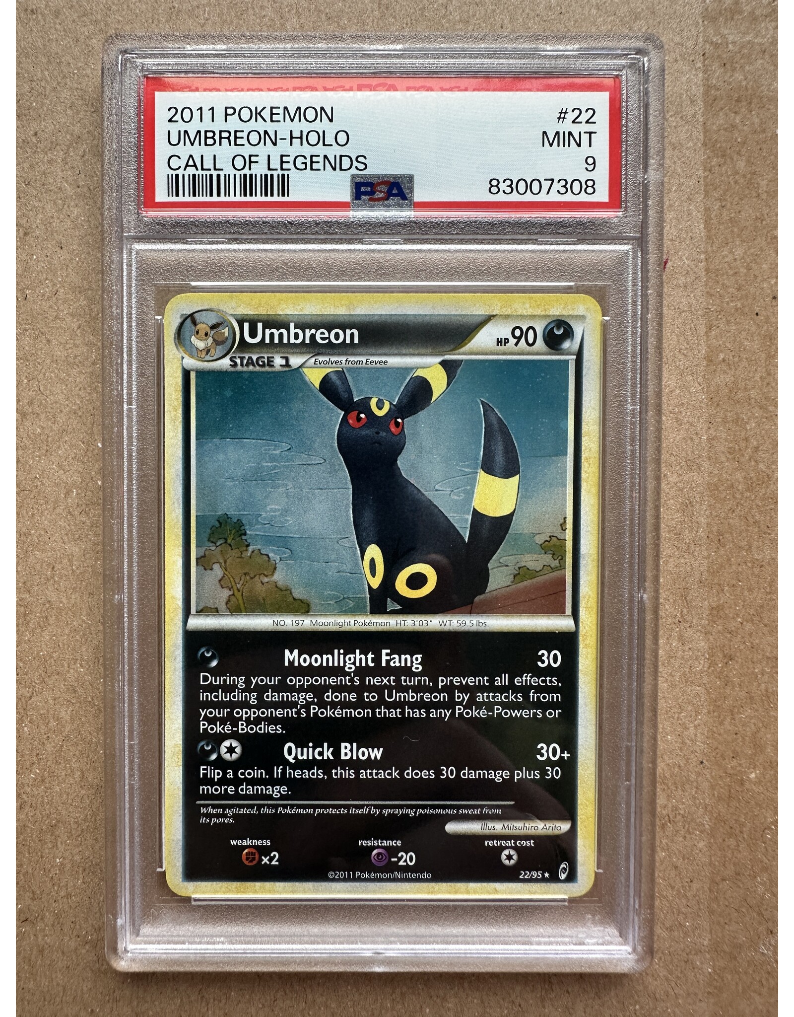 Call of Legends Umbreon PSA 9 - LegendaryCards.eu