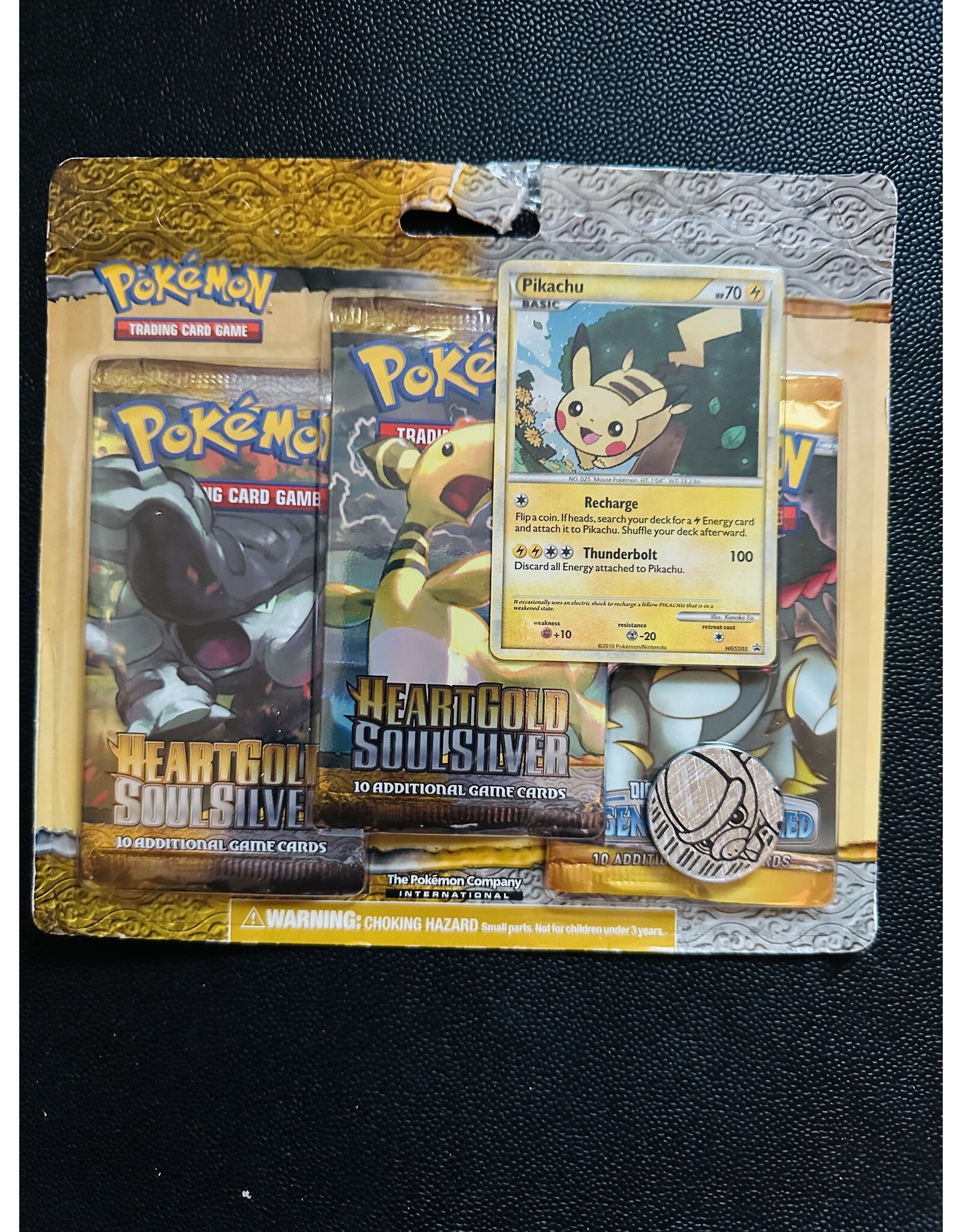 HeartGould SoulSilver 3 Pack Blister (Pikachu)