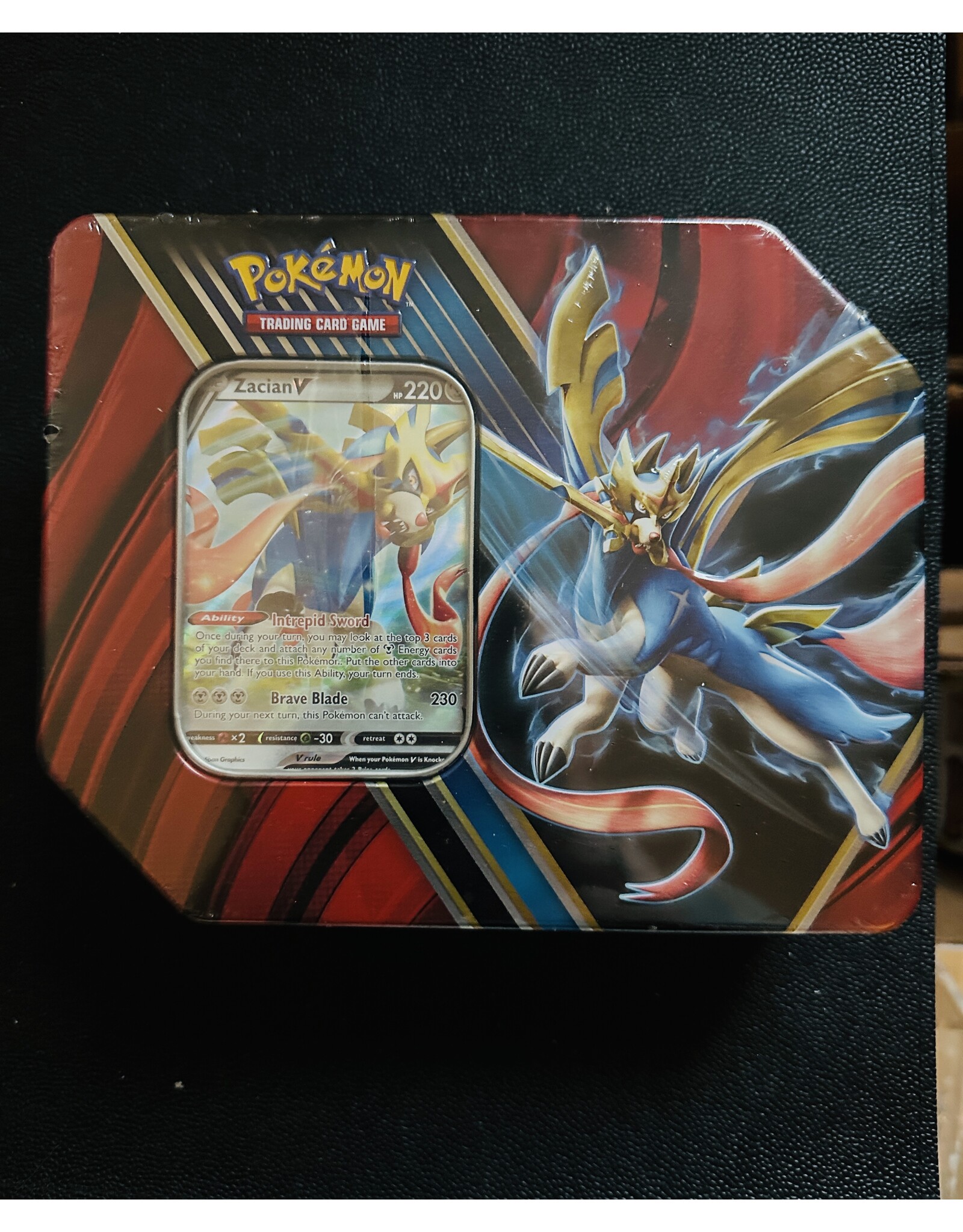 Legends of Galar Zacian Tin USA Exclusive THIN tin