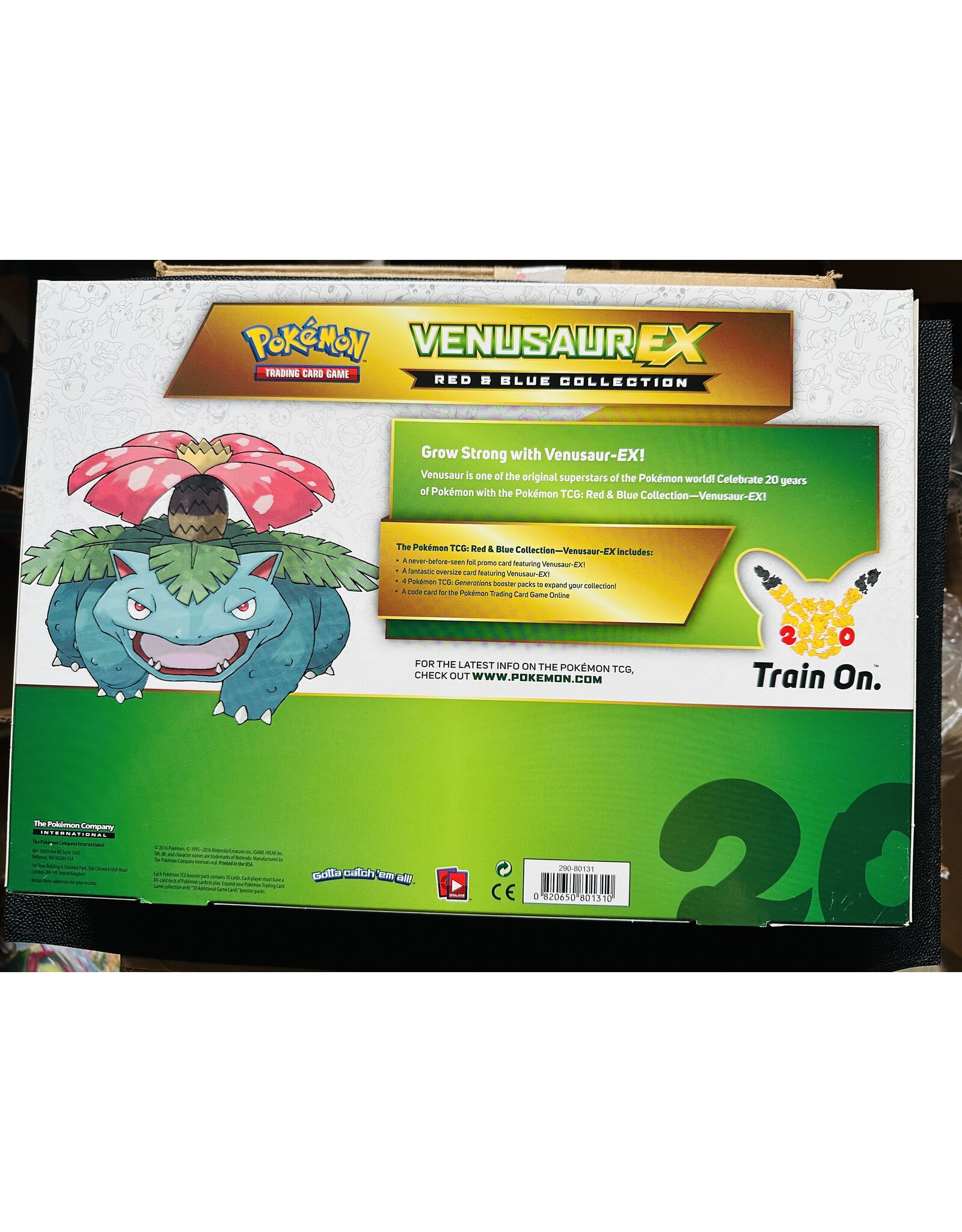 Red & Blue Collection Venusaur EX Box EU Version