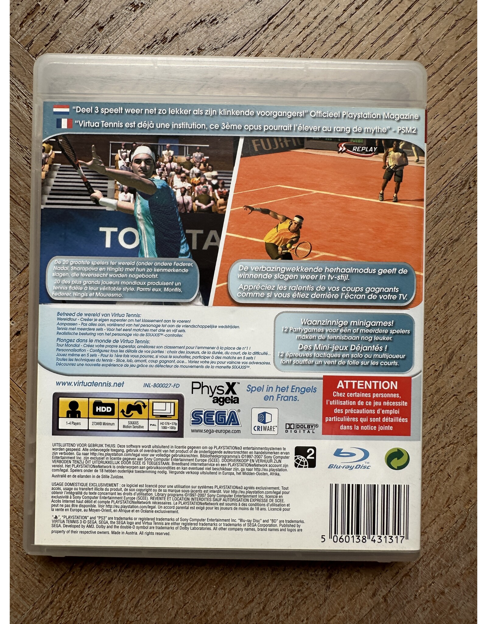 Virtua Tennis 3 Playstation 3