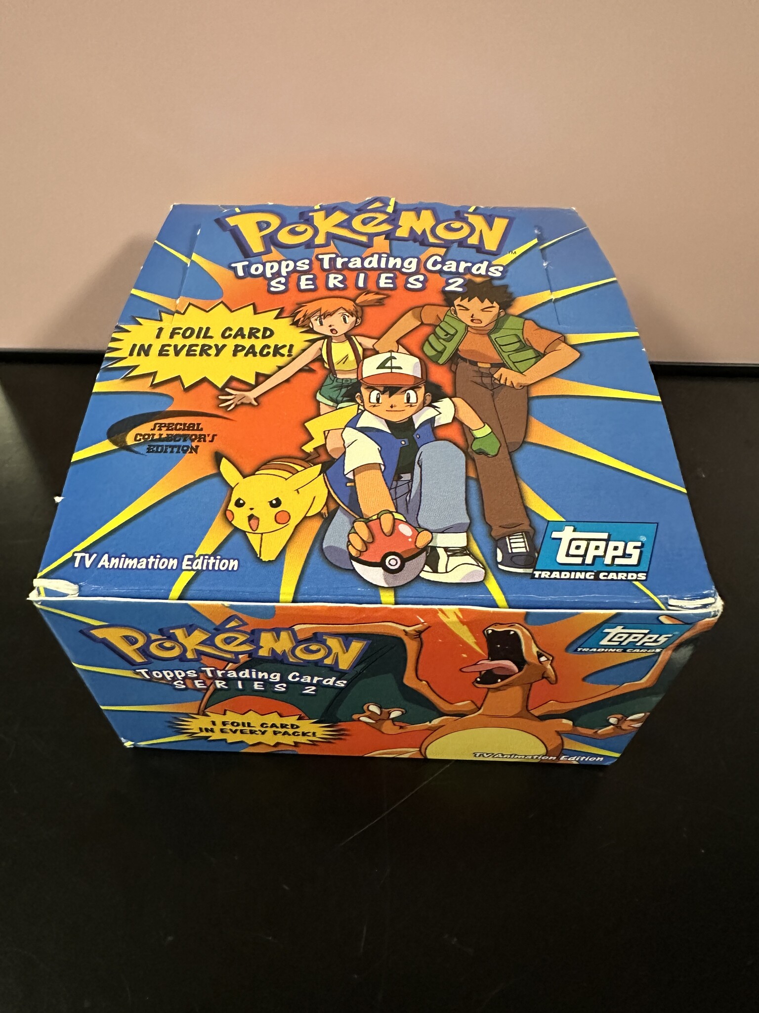 pokemon topps series 2 booster pack EMPTY Topps Series 2 booster box