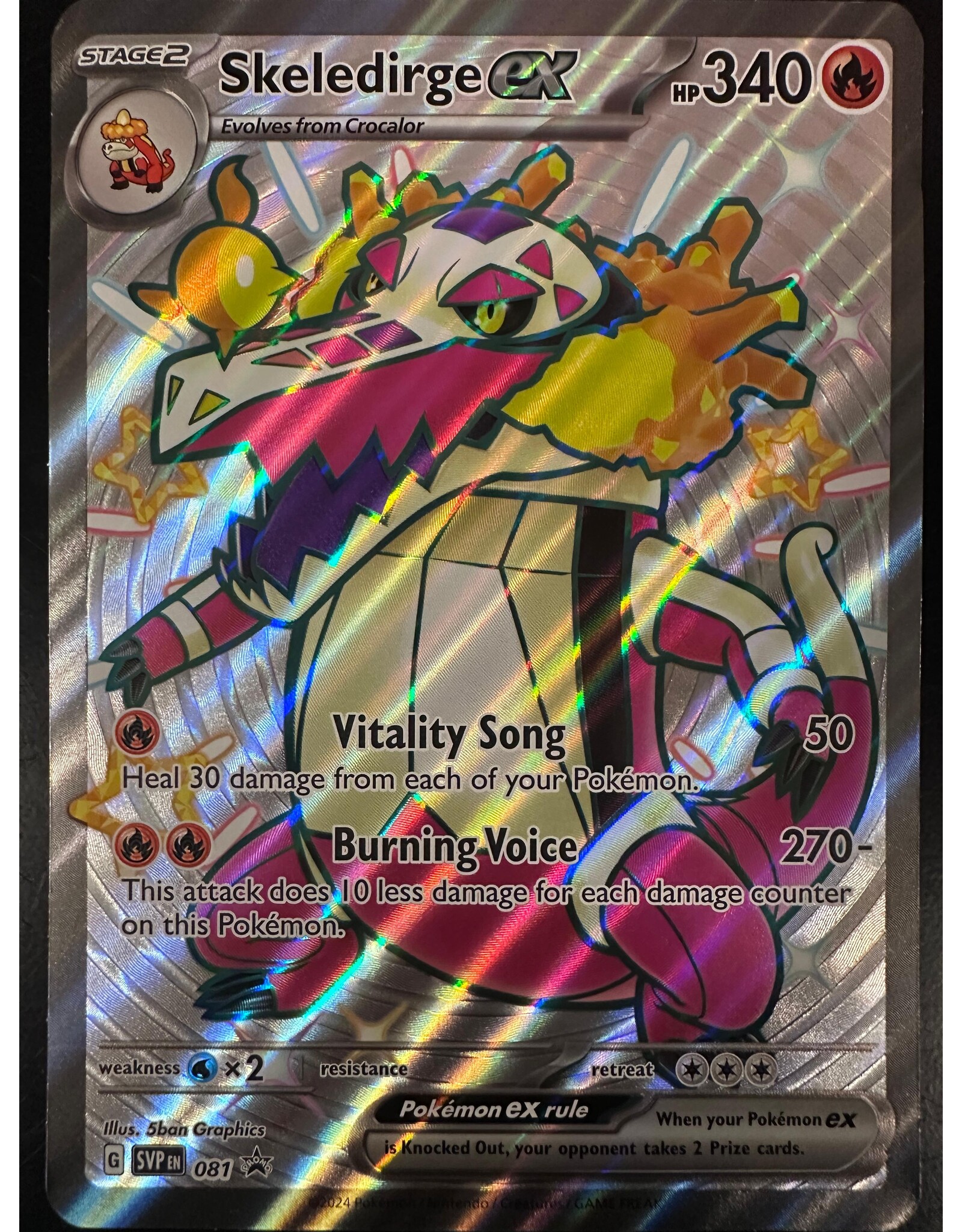 JUMBO CARD Skeledirge ex SVP 081 (slightly damaged)