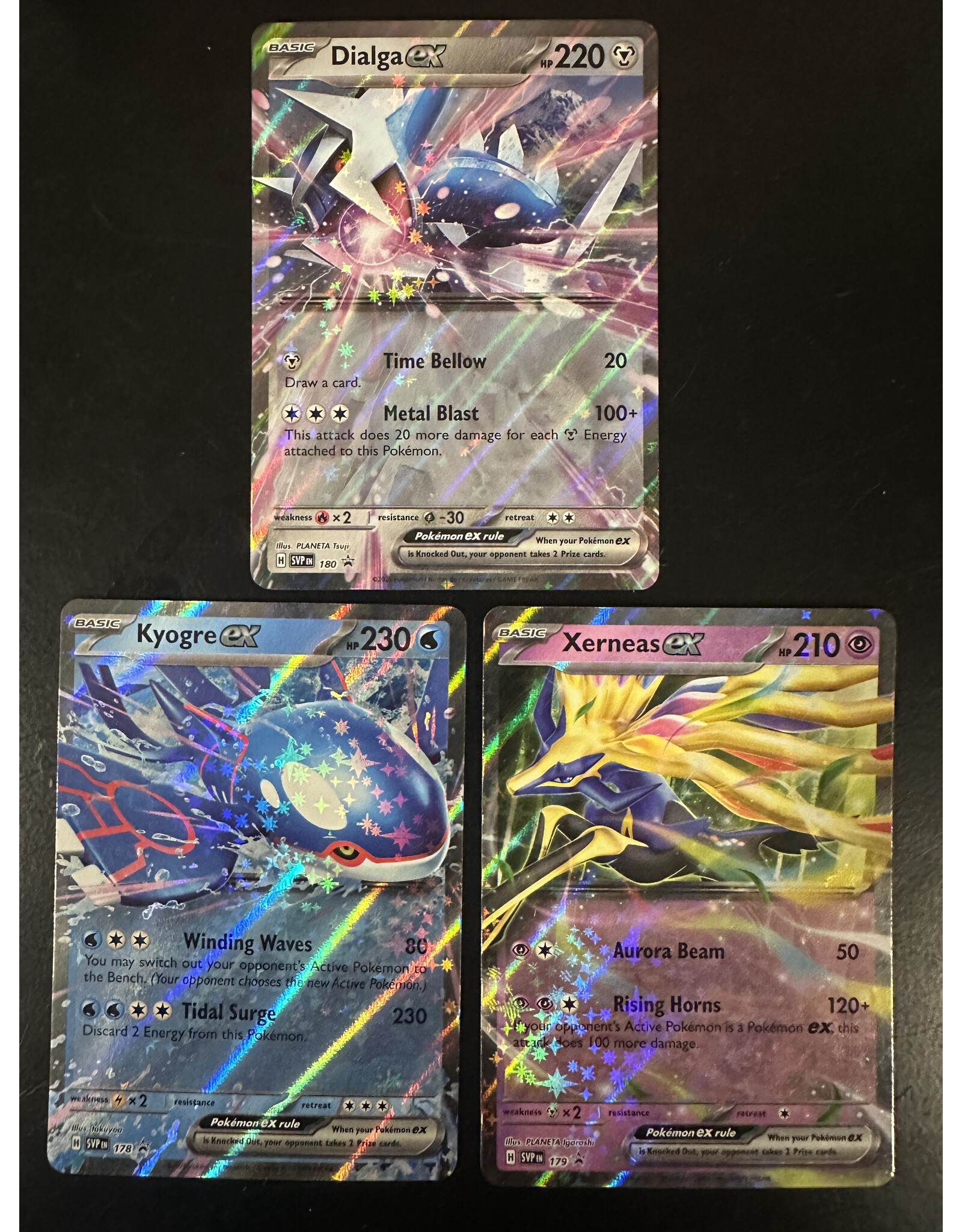 Dialga ex + Xerneas ex + Kyogre ex bundle SVP178 SVP 179 SVP 180