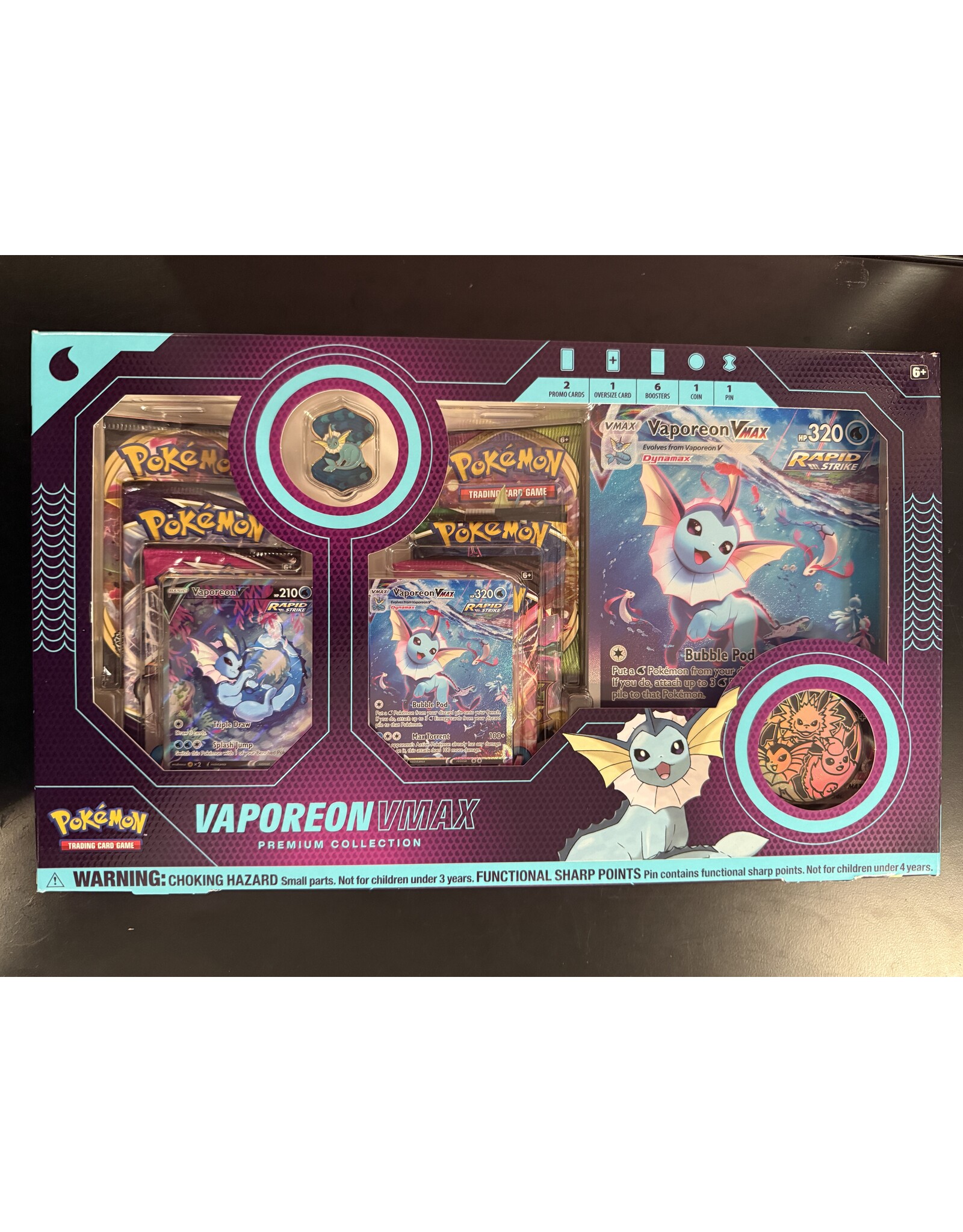 Vaporeon VMAX Premium Collection US Version