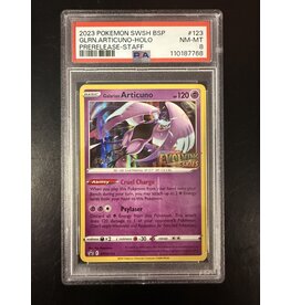 Galarian Articuno STAFF Evolving Skies Prerelease SWSH123 PSA 8