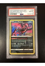 Galarian Moltres STAFF Evolving Skies Prerelease SWSH125 PSA 8