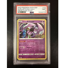 Galarian Articuno STAFF Evolving Skies Prerelease SWSH123 PSA 9
