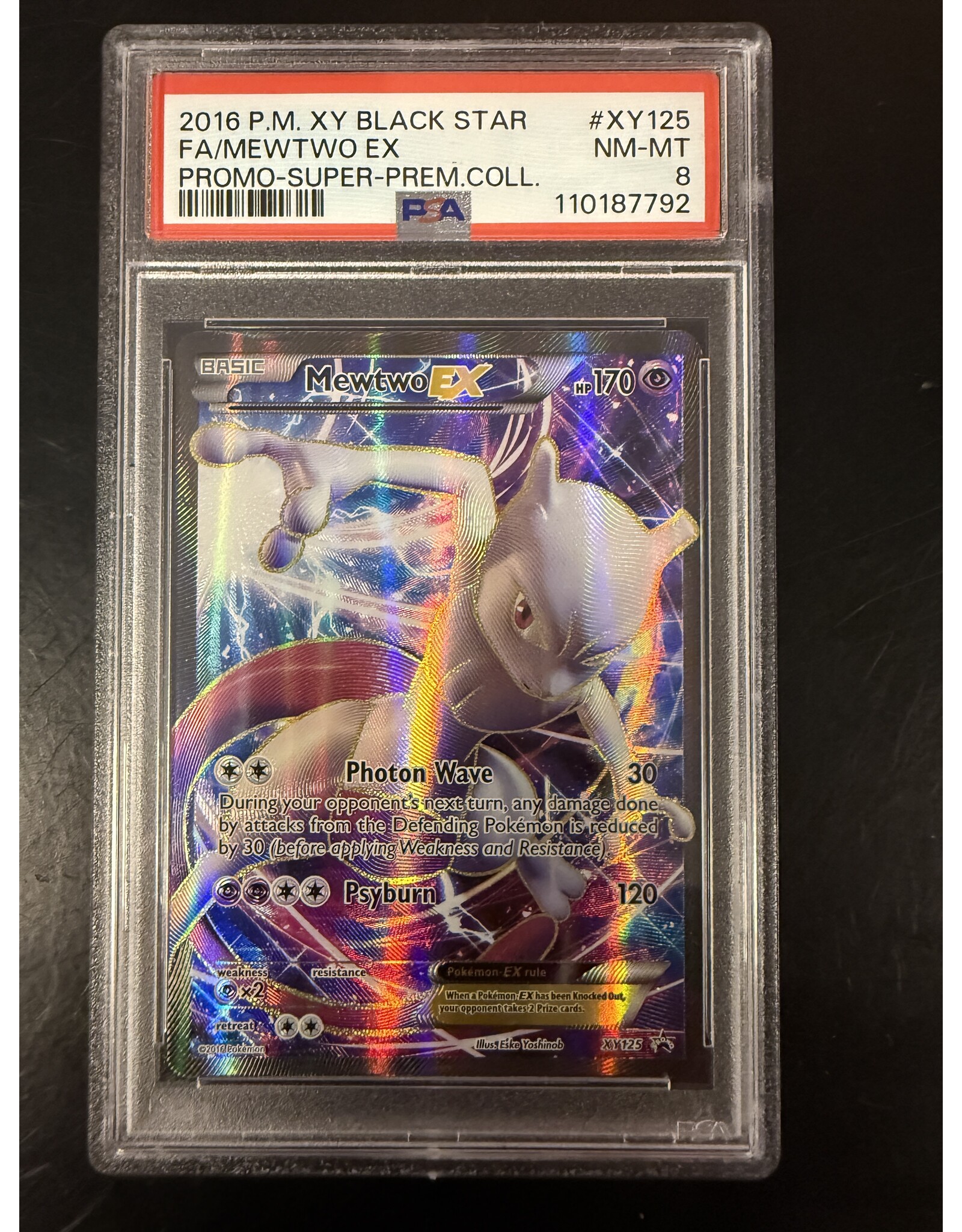 Mewtwo EX XYPR 125 PSA 8