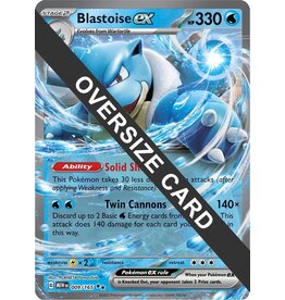 OVERSIZED JUMBO CARD Blastoise ex MEW 009