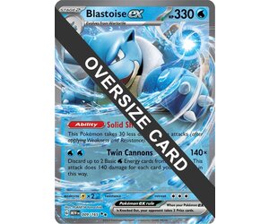 OVERSIZED JUMBO CARD Blastoise ex MEW 009 - LegendaryCards.eu
