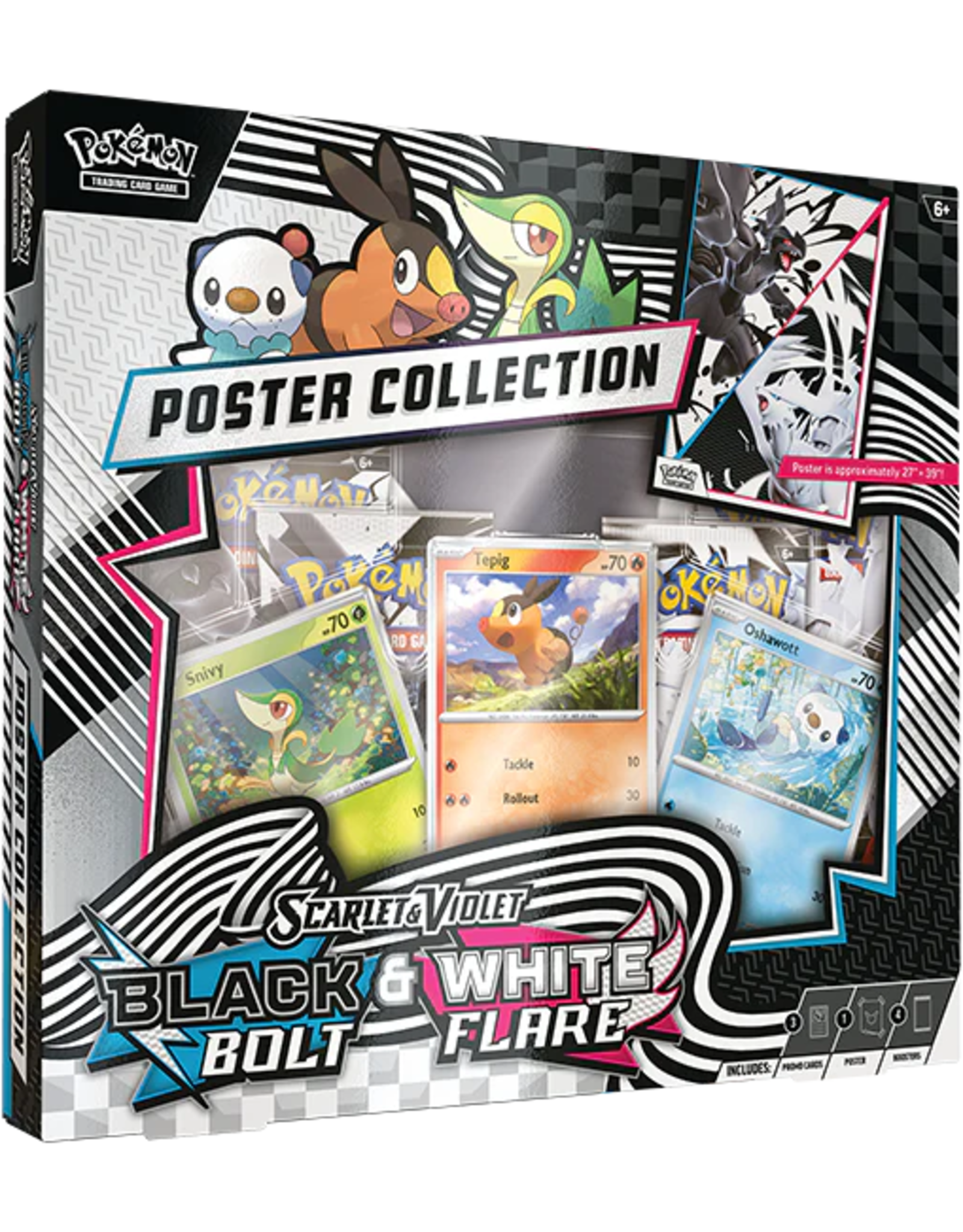 Black Bolt & White Flare Unova Poster Collection
