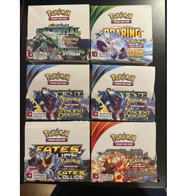 Rare lot of EMPTY expensive booster boxes