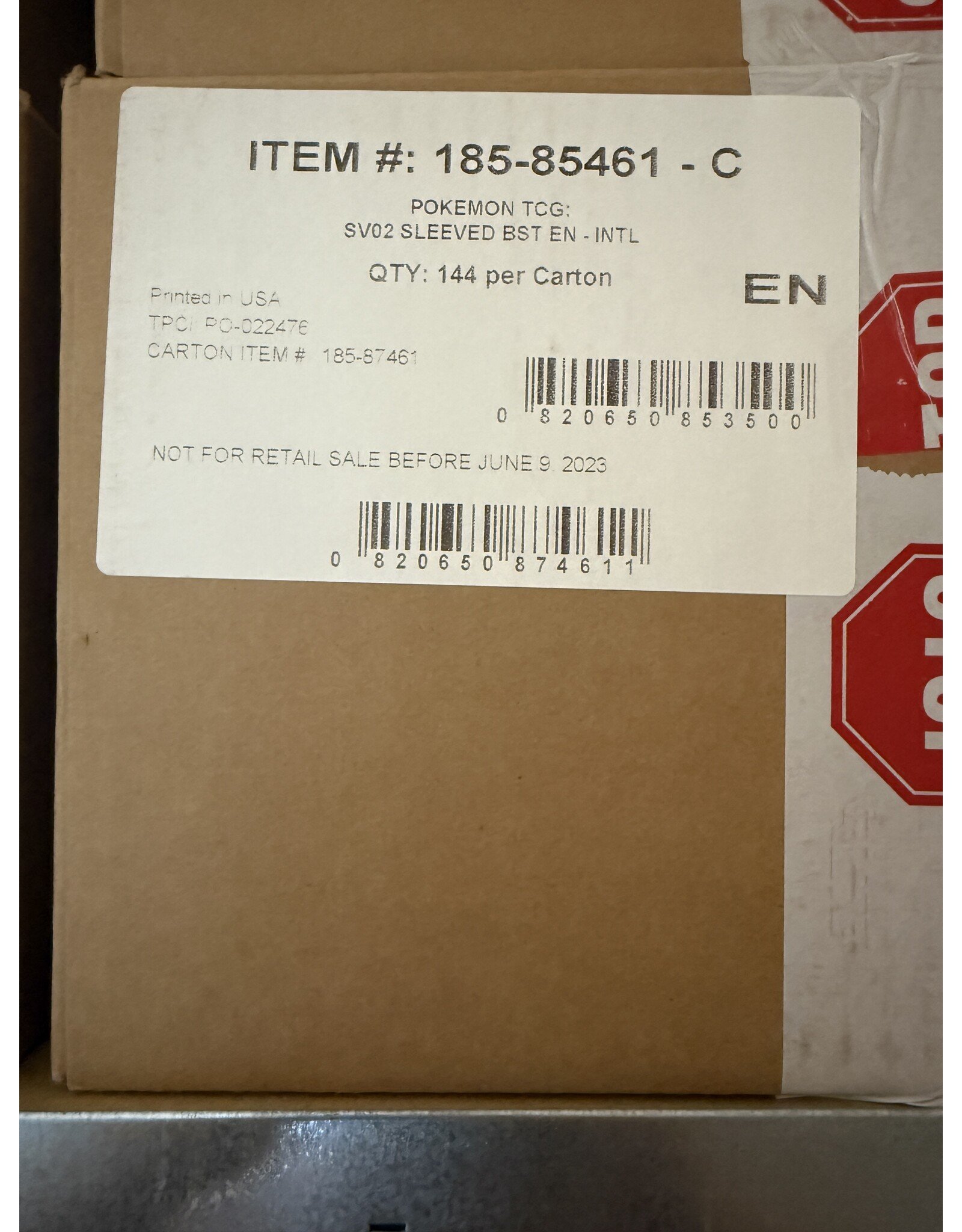 Paldea Evolved Sleeved Booster Case (144)