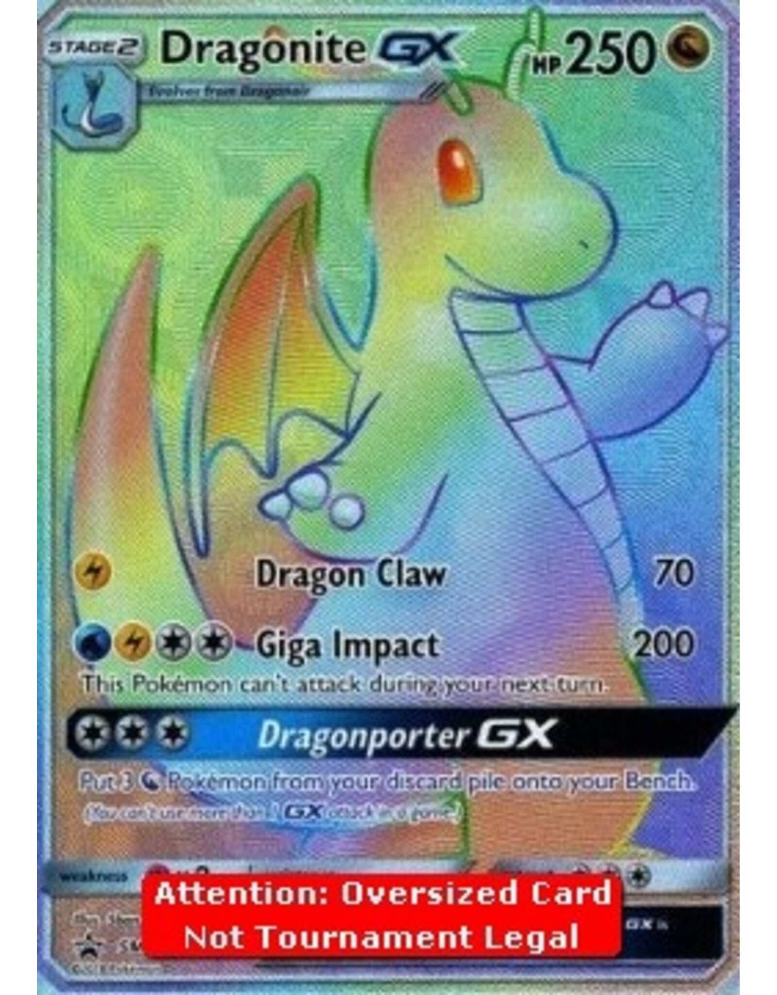 JUMBO CARD Dragonite GX SM 156