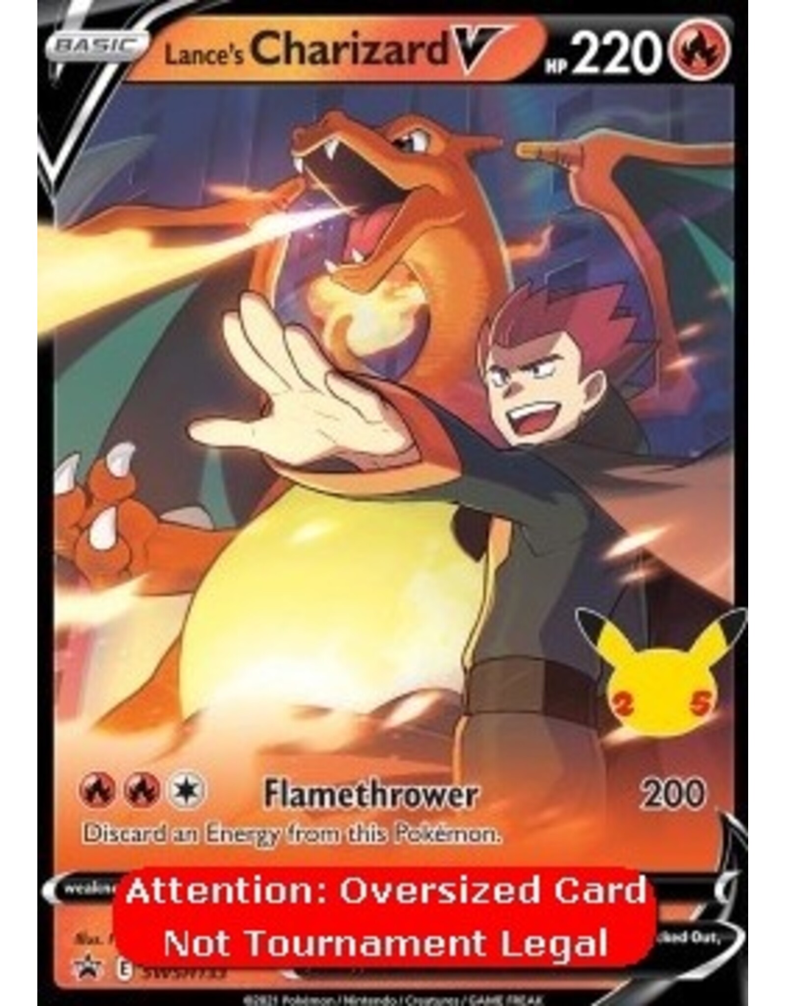 JUMBO CARD Lance's Charizard V SWSH 133