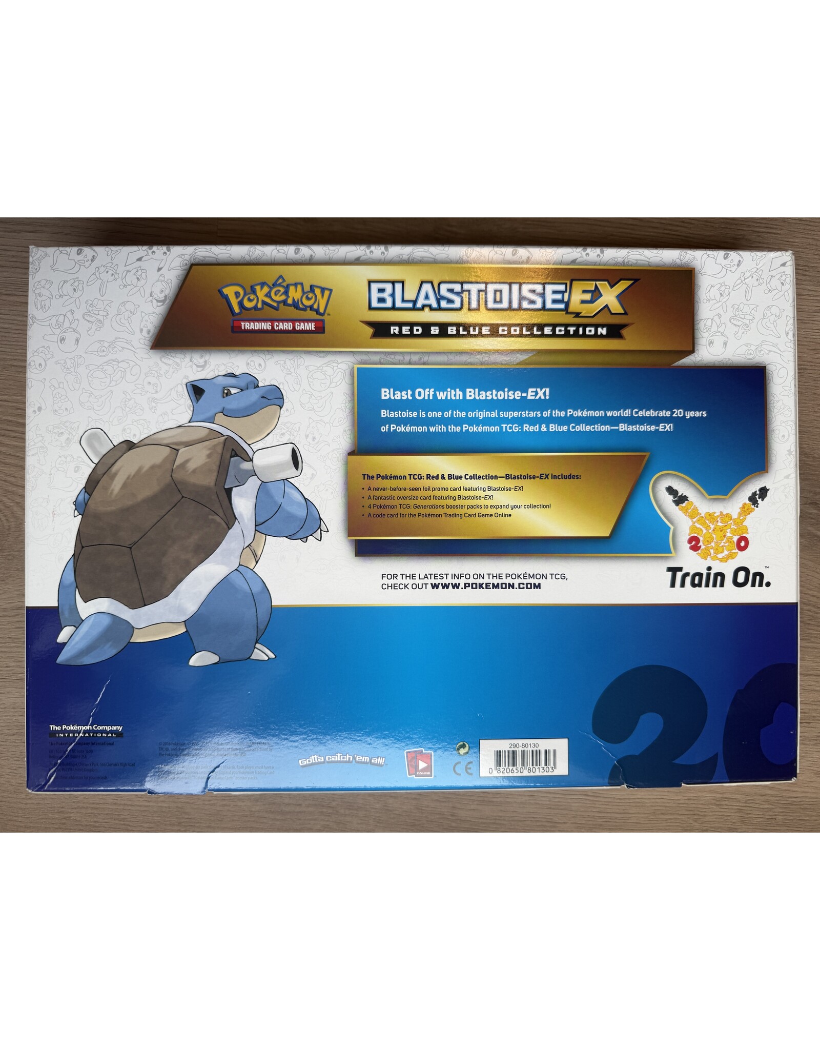 Red & Blue Collection Blastoise EX Box EU Version