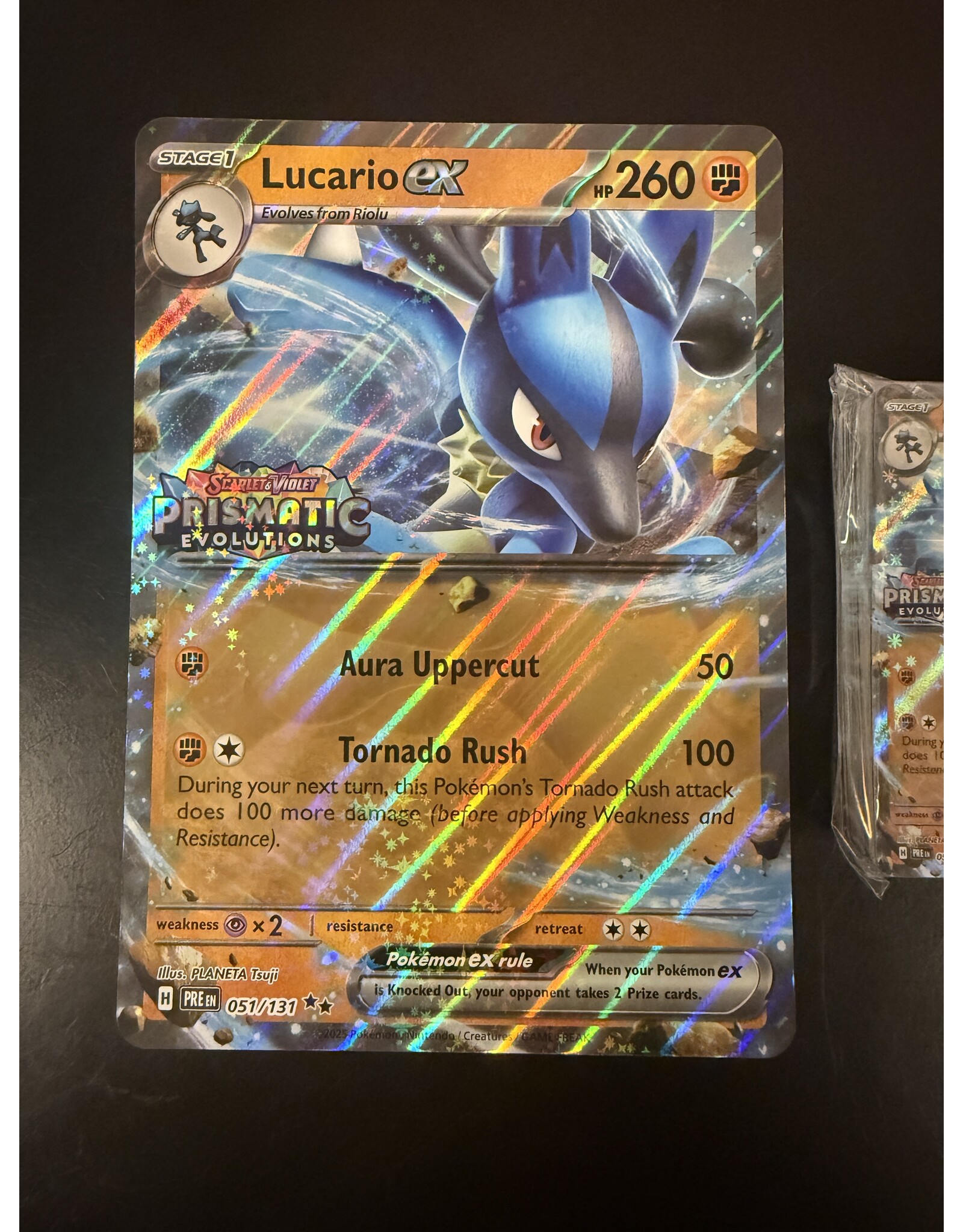 JUMBO CARD Lucario ex xPRE 051