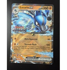 Lucario ex PRISMATIC EVOLUTIONS STAMP xPRE 051