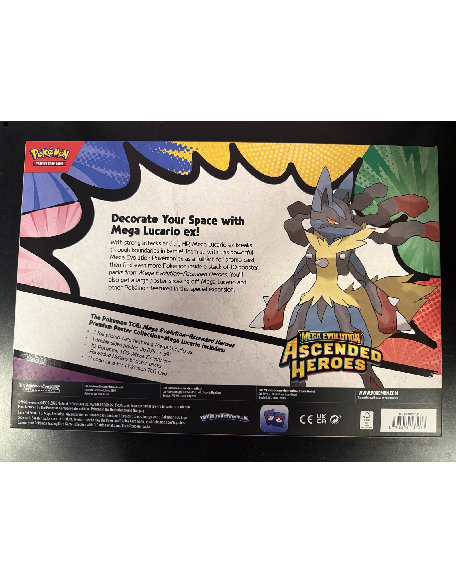 Ascended Heroes Mega Lucario Premium Poster Collection