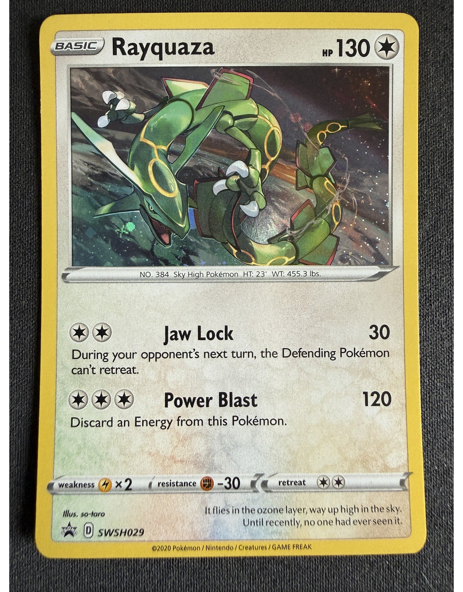 Rayquaza special PIXEL holo (SWSH 029)