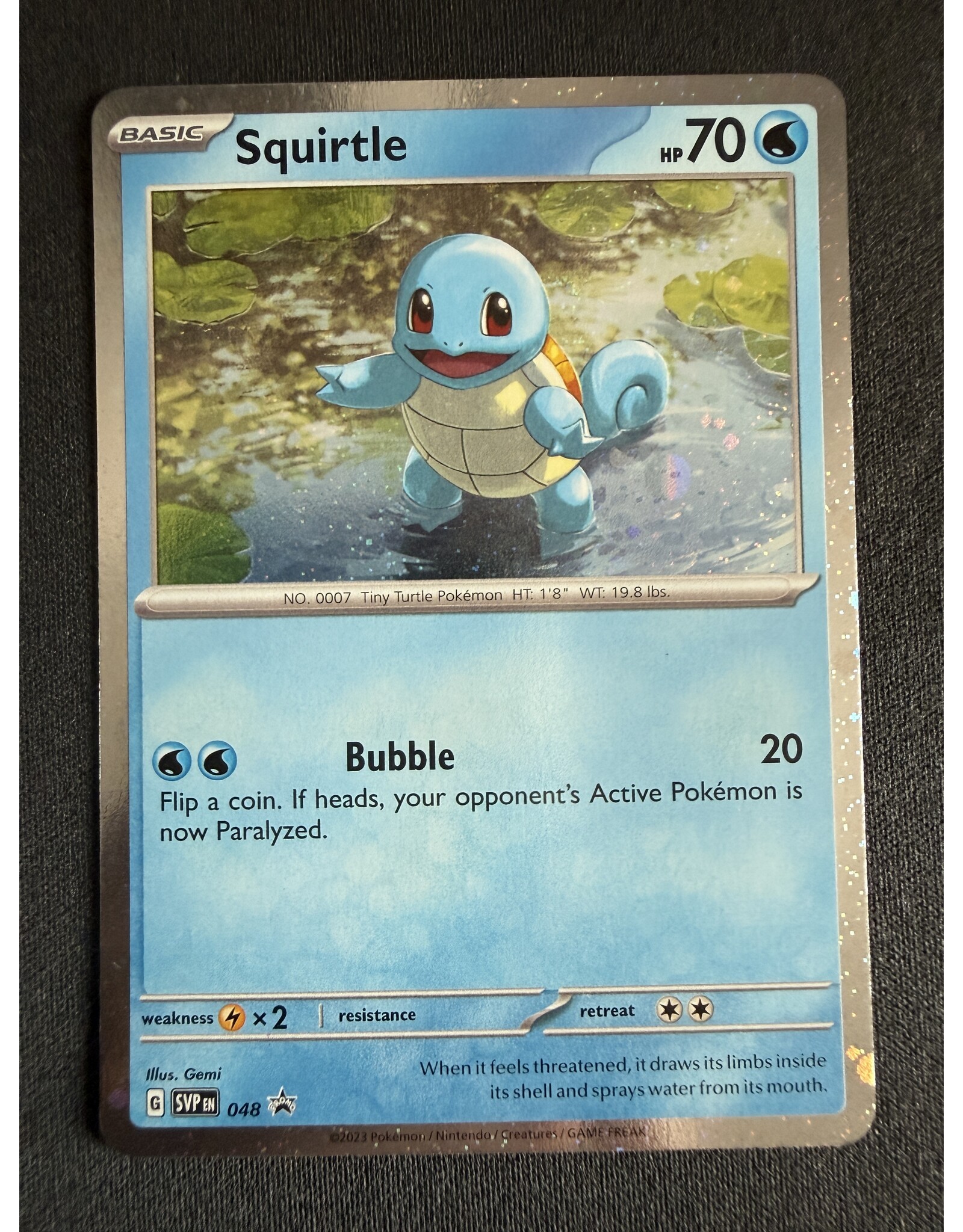 Squirtle special COSMOS HOLO (SVP 048)
