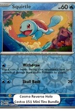 Squirtle Costco 151 mini tin REVERSE COSMOS HOLO (MEW 007)