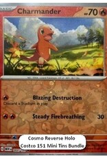 Charmander Costco 151 mini tin REVERSE COSMOS HOLO (MEW 004)