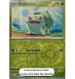 Bulbasaur Costco 151 mini tin REVERSE COSMOS HOLO (MEW 001)