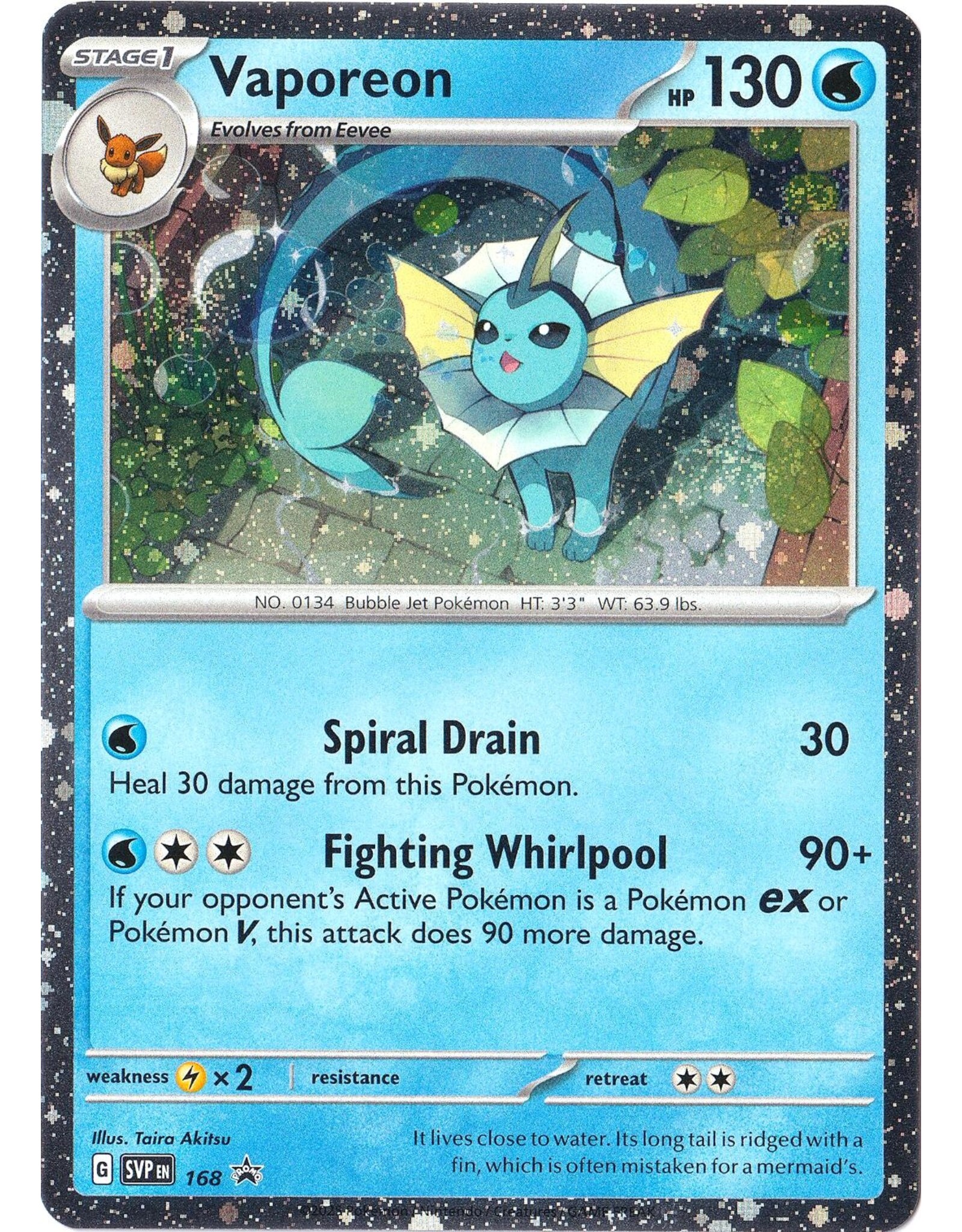 Vaporeon COSMOS HOLO (SVP 168)