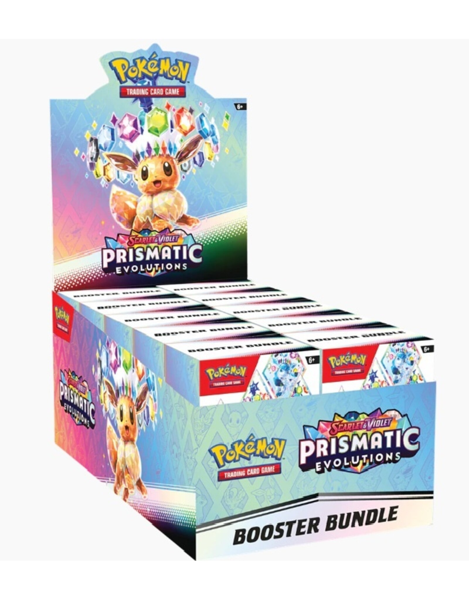 Prismatic Evolutions Booster Bundle Display