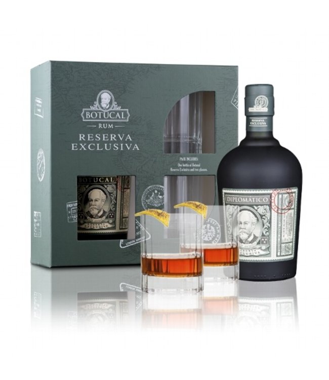 Botucal Rum   Botucal Reserva Exclusiva 40 % 0,7L Geschenkset mit 2 Gläsern