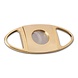 CigarCutter Flach Metall Gold 22mm schwere qualität CigarCutter Flach Metall Gold 22mm schwere qualität