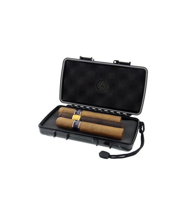 Xikar  Reisehumidor 5 Zigarren, Schwarz