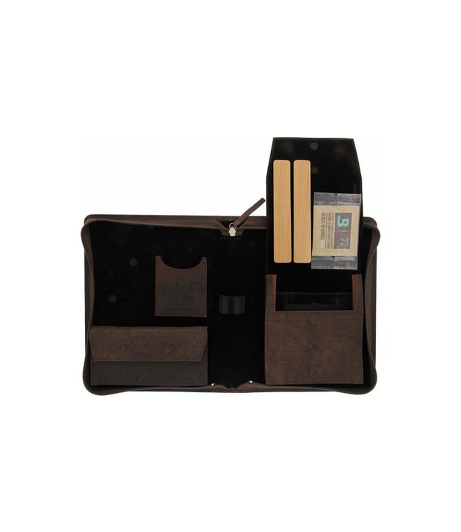 UCE Zigarren Etuis  Kamel-Leder Braun Scherenedition