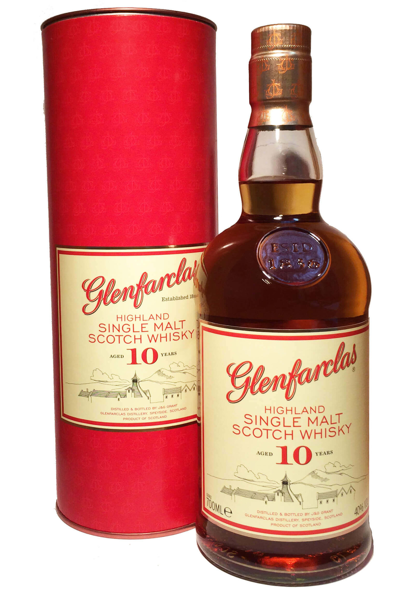 Glenfarclas 10 Jahre 40% 0,7L Tabaco Casa La del / Tabaco Casa del - La