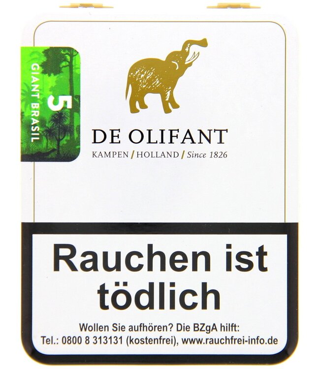 DE OLIFANT Modern Zigarillos Giant  - BRASIL (5er)