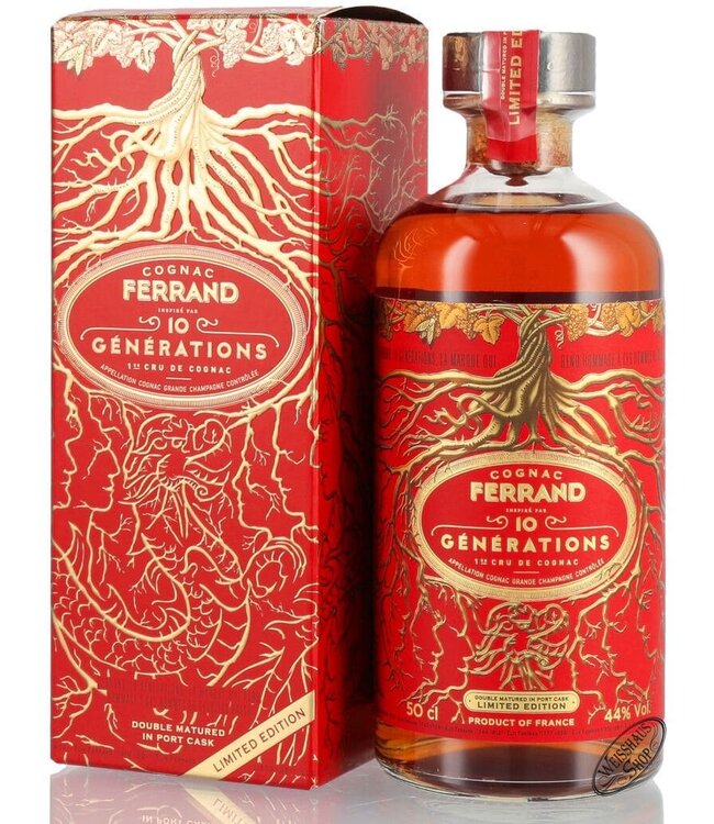 Ferrand Pierre Cognac 10 Generations Portwine Cask Finish Cognac 44% vol. 0,50l