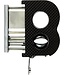 Passatore  Zigarrenabschneider Schwarz – Flachschnitt 23mm, Kerbschnitt 20mm & Rundcut 7mm in Geschenkbox