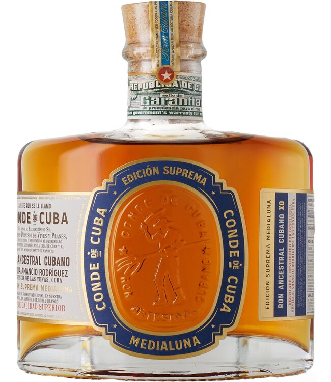Conde de Cuba Rum Edición Suprema Medialuna (70cl - 40% vol. Alc.)