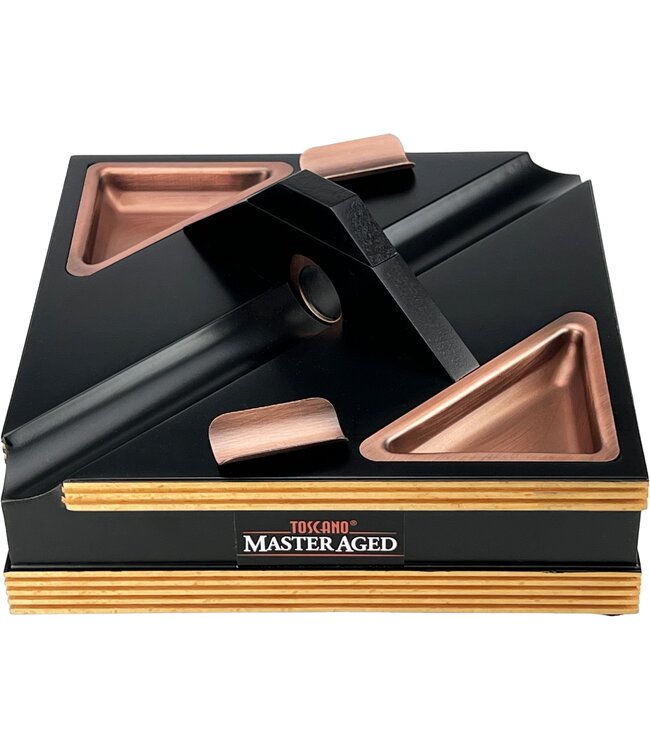 Toscano Merchandise Master Aged Ascher mit Ablagen und Cutter