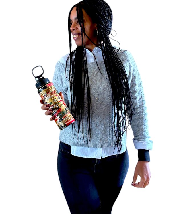 Handmade Thermoflasche – Cigar Bands Edition