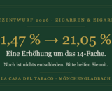 Gemeinsam gegen die geplante Tabaksteuererhöhung – bitte helfen Sie mit!