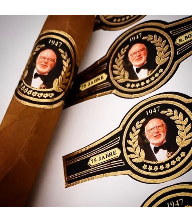 Personalisierte Bauchbinde Gold- oder Silberfolie