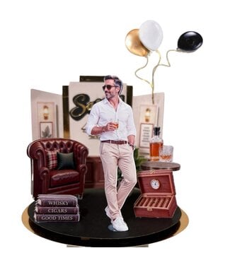 Personalisierte 3D-Geburtstagsdekoration mit Wunschfigur
